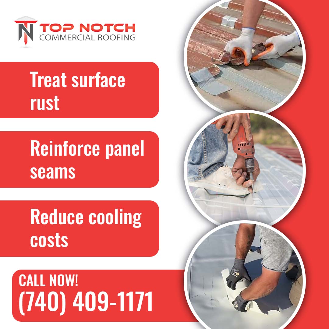 Treat surface rust- Top Notch Commercial Roofing